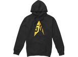 Star Trek - Felpa Con Cappuccio "50Th Anniversary Delta"" Da Uomo TV7557 (L) (Nero)"