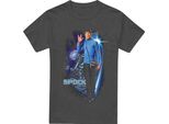 Star Trek - Maglietta "Galactic"" Per Uomo/Donna Unisex TV18212 (Xxl) (Charcoal)"