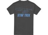 Star Trek - Maglietta "Enterprise"" Per Uomo/Donna Unisex TV18178 (3XL) (Charcoal)"