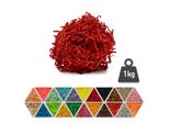 Materiale Di Riempimento In Carta Rossa 1 Kg - Materiale Di Imballaggio Biodegradabile, Ideale Come Riempimento Decorativo Per Scatole E Cesti Regalo