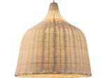 Lampada A Sospensione, Design In Rattan E Bambù, A Risparmio Energetico, Compatibile Con I Led, D45Cm, Senza Lampadina