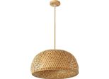 Lampada A Sospensione, Design Lavorato A Mano, Materiali Ecologici, One Style 01, 45 Cm Senza Lampadina