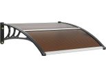Tettoia Per Porta D'ingresso 965 X 1017 Mm Tettoia UF50+ Pc Pellicola Di Protezione Solare Tettoia Per Porta D'ingresso Lastra Pc + Staffa Abs + Connettore In Alluminio Tettoia Per Porta D'ingresso Resistente Ai Raggi Uv Tettoia Per Porta D'ingresso Tettoia Per Porta D'ingresso
