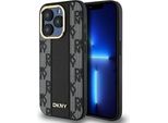Dkny Dkhmp15Xpcpvslk Custodia Rigida Per Iphone 15 Pro Max6.7 Czarny/Nero In Pelle Con Motivo Mono A Scacchi Magsafe