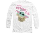 Star Wars: The Mandalorian - Maglietta "Mood Adorable"" Per Uomo/Donna Unisex TV14249 (S) (Bianco)"