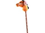 Cavallo Hobby Peluche Con Suono Marrone 70 Cm Capacità Motorie
