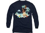 Moana - Maglietta "Isola Piatta"" Per Uomo/Donna Unisex TV14816 (S) (Blu Navy)"