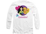 Disney Princess - Maglietta "Sii Fedele A Te"" Per Bambini/Donne Unisex - Valentinstag TV14838 (M) (Weiß)"