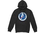 Star Trek: Discovery - Felpa Con Cappuccio "Starfleet Command"" Da Uomo TV8156 (M) (Nero)"