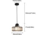 Lampada A Sospensione, Design Moderno In Cristallo, Adatta A Vari Ambienti, 1 Testa Nero B, Bianco Freddo