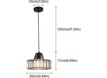 Lampada A Sospensione, Design Moderno In Cristallo, Adatta A Vari Ambienti, 1 Testa Nera B, Bianco Caldo