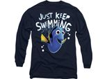 Alla Ricerca Di Nemo - Maglietta "Continua A Nuotare"" Per Uomo/Donna Unisex TV14177 (Xxl) (Blu Navy)"