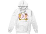Beavis & Butthead - Felpa Con Cappuccio "Heads In Ovals"" Per Uomo TV8643 (Xxl) (Bianco)"