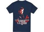 Top Gun - Maglietta "Wingman Goose"" Da Uomo TV6904 (L) (Blu Navy)"