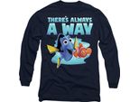 Alla Ricerca Di Nemo - Maglietta "C'è Sempre Un Modo"" Per Uomo/Donna Unisex TV14523 (Xl) (Blu Navy)"