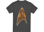 Star Trek: Discovery - Maglietta "Command Shield"" Per Uomo/Donna Unisex TV17976 (3XL) (Charcoal)"