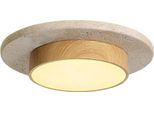Lampada Da Soffitto, Luce Calda, Paralume Rimovibile, Burlywood-22Cm, Intercambiabile