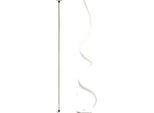 Lampada Da Terra, Design A Spirale, Luminosità Regolabile, Telecomando, Bianco, Luce Neutra