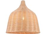 Lampada A Sospensione, Rattan Intrecciato A Mano, Design Vintage, 35CM, Senza Lampadina