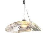 Lampada A Sospensione, Design Moderno In Vetro, Funzione Interruttore A Sensore, D39Cm, Luce Neutra