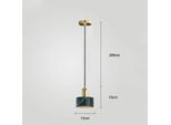 Lampada A Sospensione, Design Moderno, Compatibilità E27, Verde, Luce Fredda