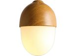 Lampada A Sospensione, Design Moderno, Collocazione Versatile, Tipo A D15CM, Luce Calda A Led, Linea Bianca In Legno