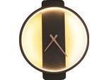 Applique, Design Moderno, Funzione Orologio Integrata, Tipo D-Nero, Luce Calda