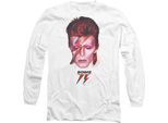 David Bowie - Maglietta "Aladdin Sane '75"" Per Uomo/Donna Unisex TV9367 (Xxl) (Bianco)"