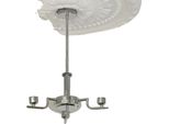 Lampada A Sospensione, Design Elegante, Efficienza Energetica, Argento 3 Bianco, Luce Calda