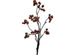 Ramo Artificiale Con Bacche Arancione 90 Cm