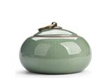 Elegante Mini Urna Per Le Ceneri - 250 Ml - Urna Verde Per Animali E Persone - Urna Commemorativa Di Alta Qualità