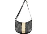 Elegante Borsa Da Donna Nera Con Tracolla E Dettagli A Contrasto