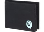 Oxmox Portafoglio New Cryptan Rfid Protect QuerscheinböRse Freedom Lion Print Cyan Black Nero