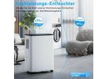 Deumidificatore Elettrico 12L/Giorno Led Digitale, Deumidificatore Per Ambienti A Risparmio Energetico Ultra Silenzioso, Deumidificatore Per Casa 50M², Per Camera Da Letto Bagno