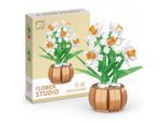 Coil Blocchi Da Costruzione Giocattolo, Bouquet Di Fiori, Set Di Blocchi Da Costruzione, Blocchi Da Costruzione Giocattolo, Set Da Costruzione, Collezione Botanica, Arredamento Per La Casa, Modello: 9116A, Bianco, 550 Pezzi.