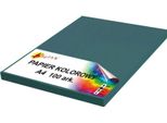 Carta Colorata A4 120G Turchese 100 Fogli