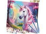 Pittura Con Numeri 40X50 Cm Massido Unicorno