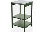 Mobile Da Esterno In Acciaio Con 2 Ripiani, 49Cm, Verde