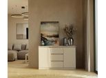 Cassettiera Ampia Con Cassetti E Ante Elbe - Cashmere