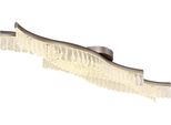 Lampada Da Soffitto A Led, Grafite, Cristalli Trasparenti, L 108 Cm