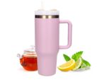 Tazza Termica Extralink Con Cannuccia, Thermos Con Manico, 1200 Ml, Rosa