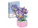 Coil Blocchi Da Costruzione Giocattolo, Bouquet Di Fiori, Set Di Blocchi Da Costruzione, Blocchi Da Costruzione Giocattolo, Set Da Costruzione, Collezione Botanica, Arredamento Per La Casa, Modello: 9113A, Viola, 583 Pezzi.
