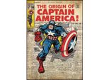 Adesivi Riposizionabili Capitan America, Fumetto Marvel