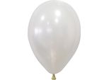 Palloncini Metallizzati Decorazione Festa Bianca 50 Pezzi 30Cm - Taglia Unica