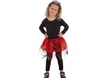 Sottogonna Ragno Per Bambini Accessorio Di Halloween Rosso-Nero - Taglia Unica