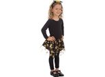 Tutù Di Halloween Per Bambini Accessorio Di Halloween Nero E Oro - Taglia Unica (3-6)