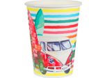 Tazza Hawaiana Colorata Aloha 10 Pezzi Colorati 7,8 X 9,7 Cm - Taglia Unica