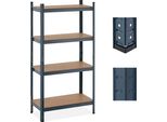 Scaffale Relaxdays Per Carichi Pesanti A 4 Livelli Antracite