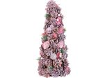 Albero Di Natale Magichome, Decorato, Rosa, 40 Cm