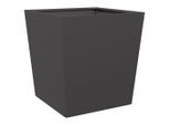 Vidaxl Fioriera Nera 50X50X50 Cm In Acciaio